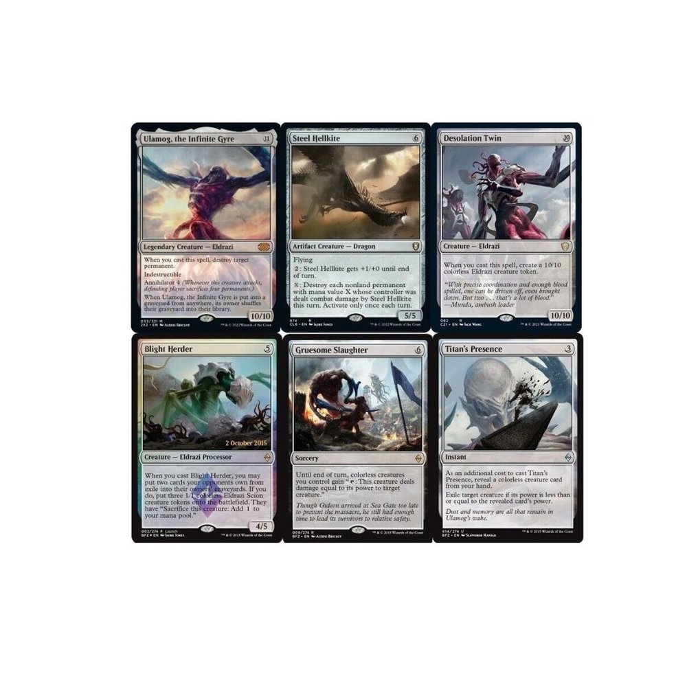 Custom Commander Deck Ulamog, the Infinite Gyre - Eldrazi Tribal - MTG EDH NM